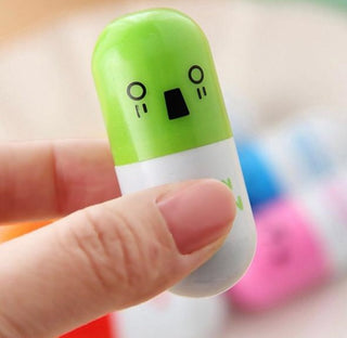 Pill shaped pen (Blue Ink) - Green image