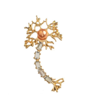 Neuron Brooch - Gold image