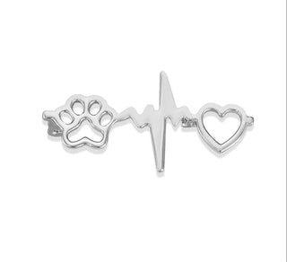 Heartbeat Paw (6$ each) - Silver image
