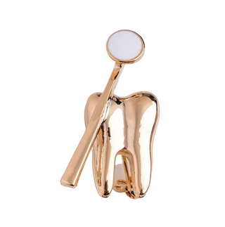 Gold tooth mirror image 0