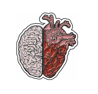 Heart and Brain Sticker image 0