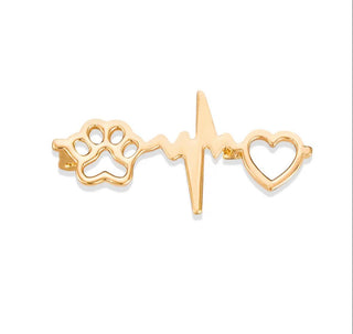 Heartbeat Paw (6$ each) - Gold image