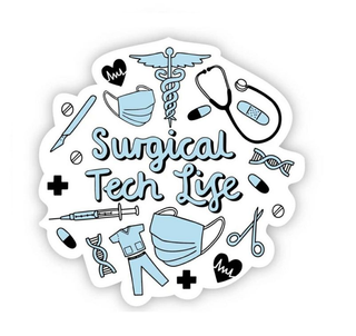 Surgical Tech Life Sticker image 0