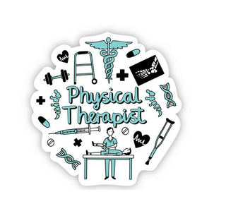 Physical Therapist Blue Sticker image 0