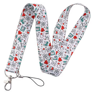White Tooth Care Lanyard image 0
