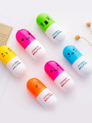 Pill shaped pen (Blue Ink) image 0