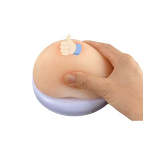 Medium Silicone Breast Model with Base