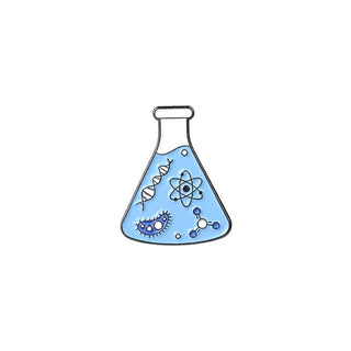 Laboratory pins (4$ each) - Erlenmeyer Blue image
