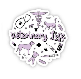 Veterinary Life Sticker image 0