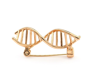Gold DNA Brooch image 0