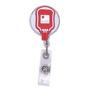 Retractable Badge Holder - Blood Bag image 0