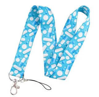 Blue Pills Lanyard image 0
