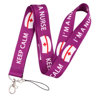 Keep Calm I'm A Nurse Lanyard image 0