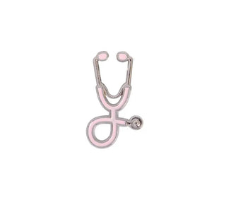 Stethoscope Pin (3$ each) - Silver Pink image